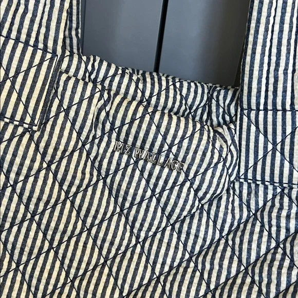 MZ Wallace Small Metro Tote - Blue Seersucker. EUC. - Picture 8 of 14